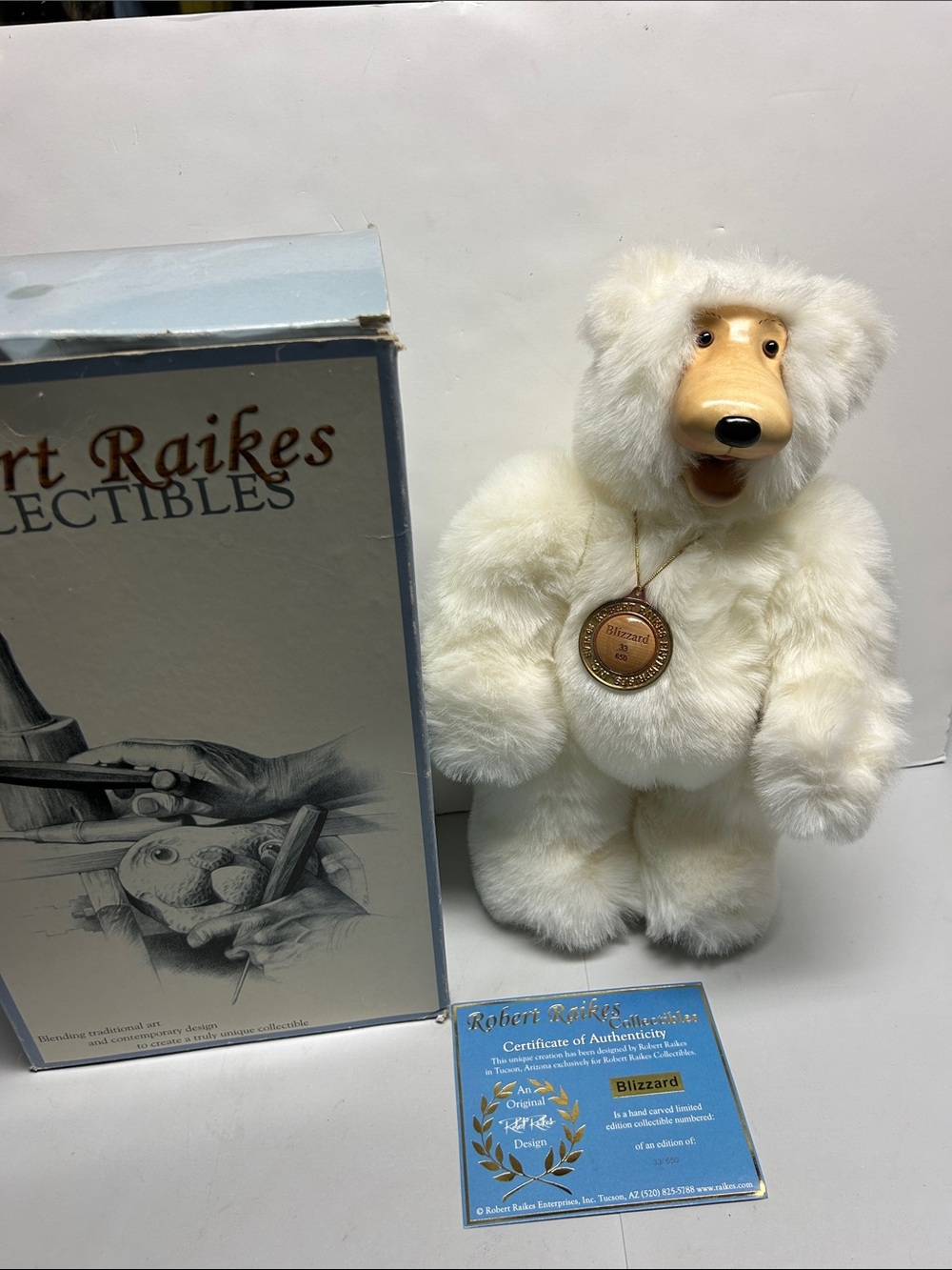 Robert Raikes collectible Bear Blizzard